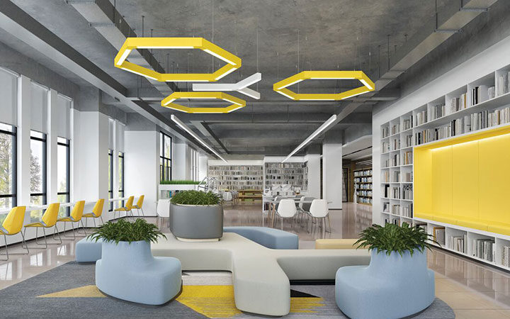 JPG S2PDP CPP RAL1012 S2PDP OPP WHTT School Library PENDANTS Pendants image
